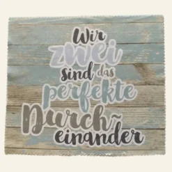 buntes Brillenputztuch mit collen Sprüchen zum Verschenken und Freude bereiten