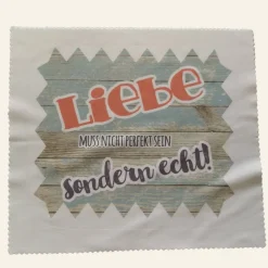 buntes Brillenputztuch mit collen Sprüchen zum Verschenken und Freude bereiten