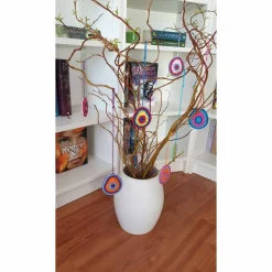 Buntes gehäkeltes Wende-Osterei