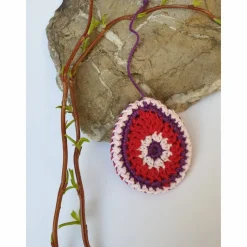 Buntes gehäkeltes Wende-Osterei