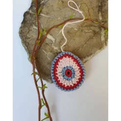 Buntes gehäkeltes Wende-Osterei