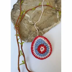 Buntes gehäkeltes Wende-Osterei