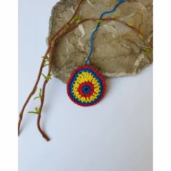 Buntes gehäkeltes Wende-Osterei