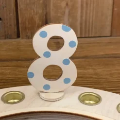 Buntes Zahlenset (0-9) – Kreatives Zubehör für deinen Geburtstagskranz