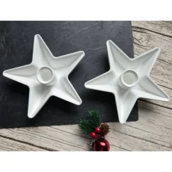 B-WARE  Kerzenhalter Stern ~ Gießling ~ Weihnachten ~ Weihnachtsstern für Stabkerzen
