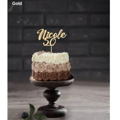 Cake Topper - Personalisierte Geburtstagsdeko mit Namen, Zahl und Geschenkidee für individuelle Geurtstagstorten