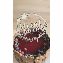 Cake Topper Advent / Kuchendekoration Weihnachten