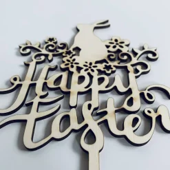 Cake Topper Happy Easter, Kuchenstecker Ostern