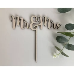 Cake Topper Mr & Mrs / Hochzeitsdeko Kuchen