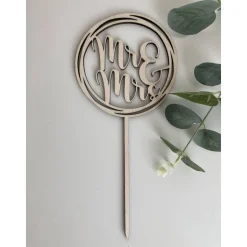 Cake Topper Mr & Mrs / Hochzeitsdeko Kuchen