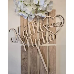 Cake Topper personalisiert aus Holz