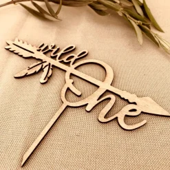 Cake Topper "Wild One" / Geburtstagskuchen / Kuchenaufsteller / Kuchendekoration