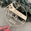 Cake Topper/Tortenstecker Einschulung/Schulanfang aus Holz mit Namen und Jahreszahl