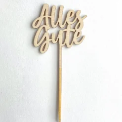 Caketopper "Alles Gute"
