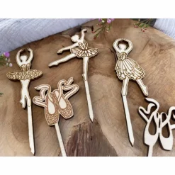 Caketopper Ballerina Kindergeburtstag / Kuchenstecker Cake Topper Ballett Cupcakes