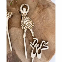 Caketopper Ballerina Kindergeburtstag / Kuchenstecker Cake Topper Ballett Cupcakes