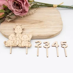 Caketopper Dschungeltiere –  Kuchenaufsatz für Geburtstage & Babypartys