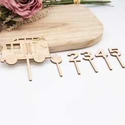 Caketopper Feuerwehr –  Kuchenaufsatz für Geburtstage & Babypartys