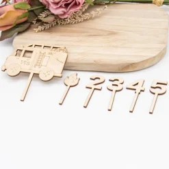 Caketopper Feuerwehr –  Kuchenaufsatz für Geburtstage & Babypartys