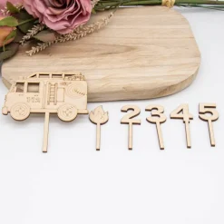 Caketopper Feuerwehr –  Kuchenaufsatz für Geburtstage & Babypartys