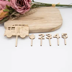 Caketopper Feuerwehr –  Kuchenaufsatz für Geburtstage & Babypartys