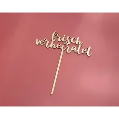 Caketopper "frisch verheiratet"
