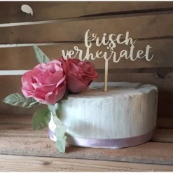 Caketopper "frisch verheiratet"