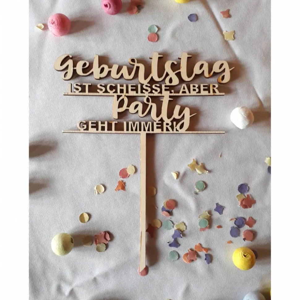 Caketopper "Geburtstag Party"