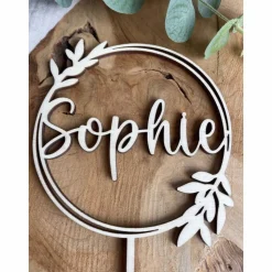 Caketopper Geburtstag personalisiert mit Namen / Kuchendekoration für den Geburtstagskuchen