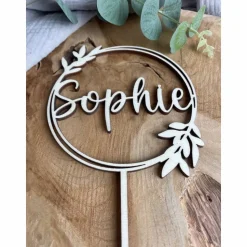 Caketopper Geburtstag personalisiert mit Namen / Kuchendekoration für den Geburtstagskuchen