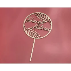 Caketopper "Hochzeit" individualisierbar