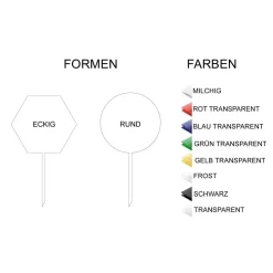 Caketopper Pflanzenstecker Acryl Holz Greenery Hexagon