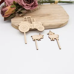 Caketopper Traktor –  Kuchenaufsatz für Geburtstage & Babypartys