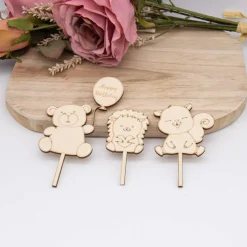 Caketopper Waldtiere –  Kuchenaufsatz für Geburtstage & Babypartys