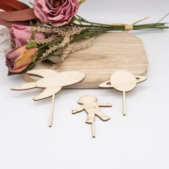 Caketopper Weltraum –  Kuchenaufsatz für Geburtstage & Partys