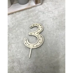 Caketopper Zahlen mit Punkten