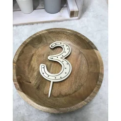 Caketopper Zahlen mit Punkten