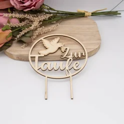 Caketopper Zur Taufe –  Kuchenaufsatz für Geburtstage & Partys