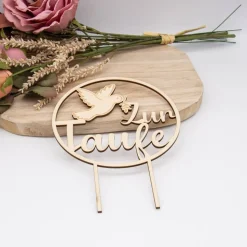 Caketopper Zur Taufe –  Kuchenaufsatz für Geburtstage & Partys