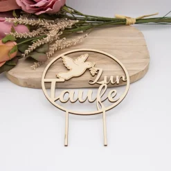 Caketopper Zur Taufe –  Kuchenaufsatz für Geburtstage & Partys