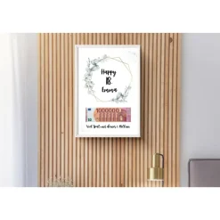 CANVA Design | Geldgeschenk 18. Geburtstag | persönliches Geburtstagsgeschenk Tochter Sohn | PDF Datei | Eukalyptus