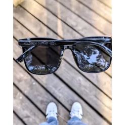 Cat Eye Sonnenbrille - Personalisierte Sommer Geschenke für Frauen - Schwarze Brille mit Polarisation und opt. Sehstärke