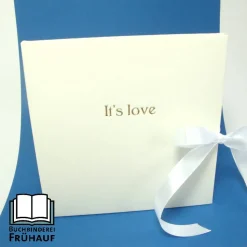 CD Hülle Hochzeit It`s love Goldprägung