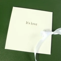 CD Hülle Hochzeit It`s love Goldprägung