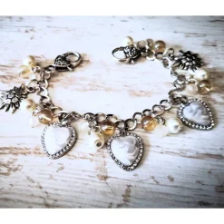 Charivari , Kette, Ohrringe fürs Dirndl, Dirnd- Schmuck, Herz