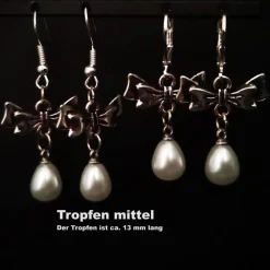 Charivari , Kette, Ohrringe fürs Dirndl, Dirnd- Schmuck, Herz und Perlen