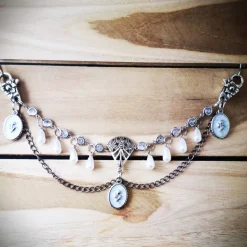 Charivari ,  Ohrringe fürs Dirndl, Dirnd- Schmuck, weiss