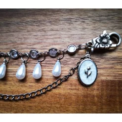 Charivari ,  Ohrringe fürs Dirndl, Dirnd- Schmuck, weiss