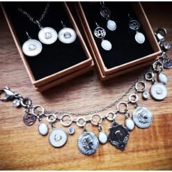 Charivari ,  Schmuckset fürs Dirndl, Dirnd- Schmuck, weiss