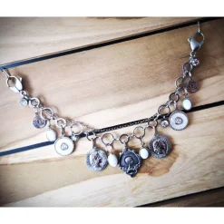 Charivari ,  Schmuckset fürs Dirndl, Dirnd- Schmuck, weiss